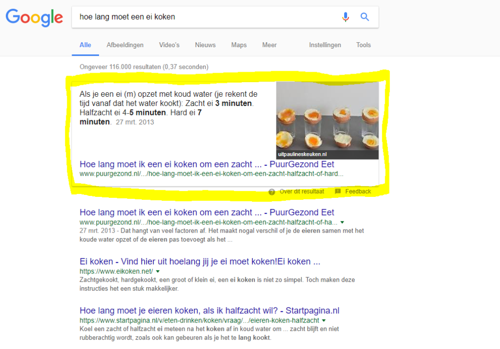 Wat zijn Featured Snippets?