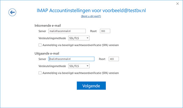 E-mail instellen Outlook 2019 - 06