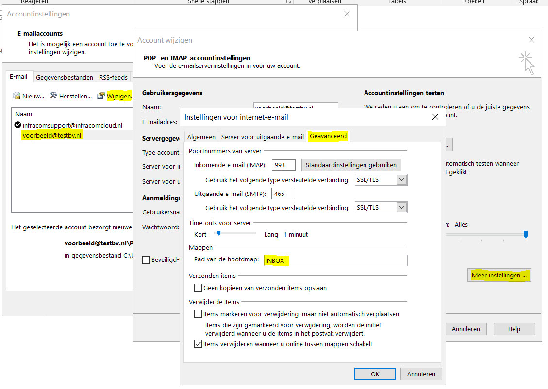 E-mail instellen Outlook 2019 - 09