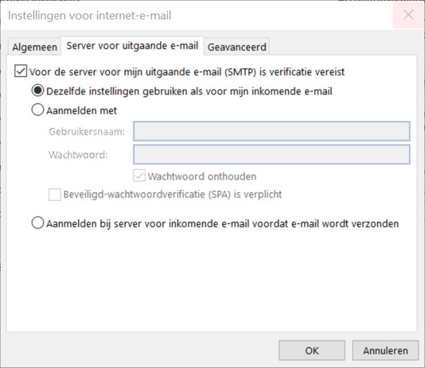 E-mail instellen Outlook 2019 - 010