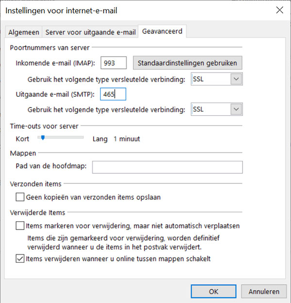 E-mail instellen Outlook 2019 - 011