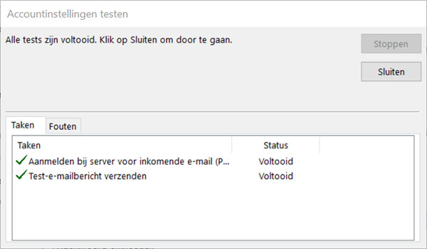 E-mail instellen Outlook 2019 - 012
