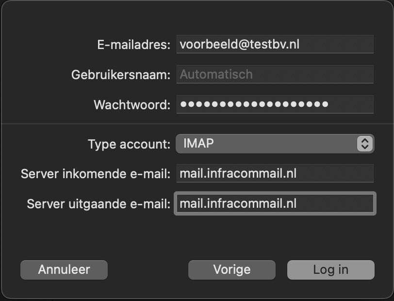 e-mail op ios