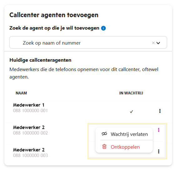 Onebase - agent toevoegen aan callcenter 07