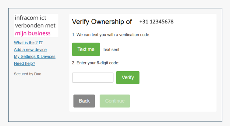 Verify ownership