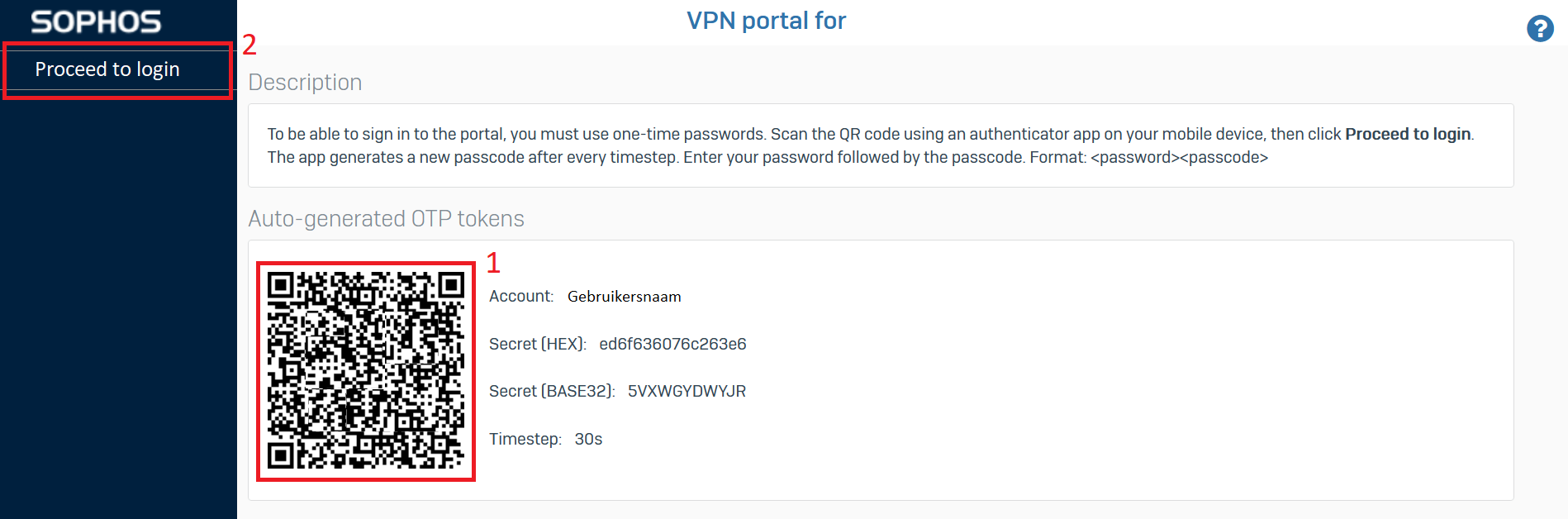 Proceed to login