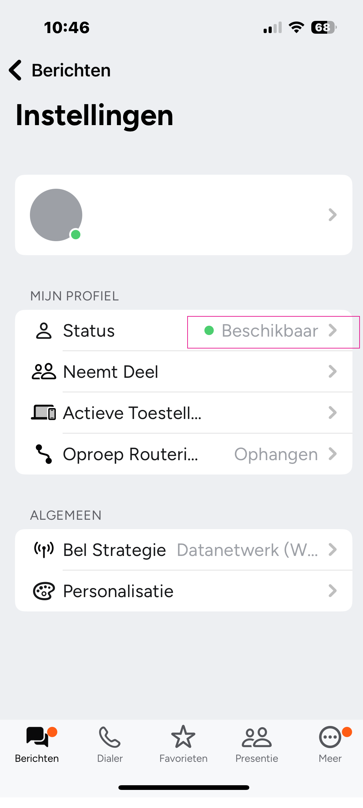 Xelion status 1