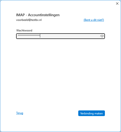 wachtwoord invoeren