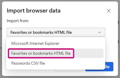 Import 5 selectie html bestand Import 5 selectie html bestand