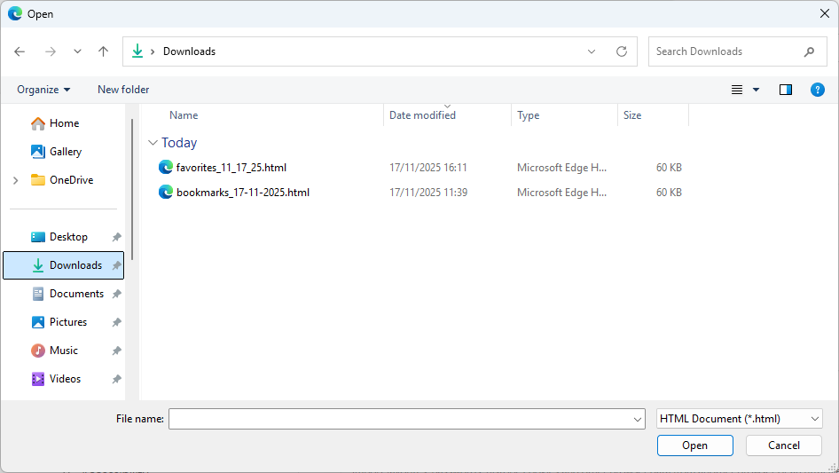 Import 6 kies bestand Import 6 kies bestand